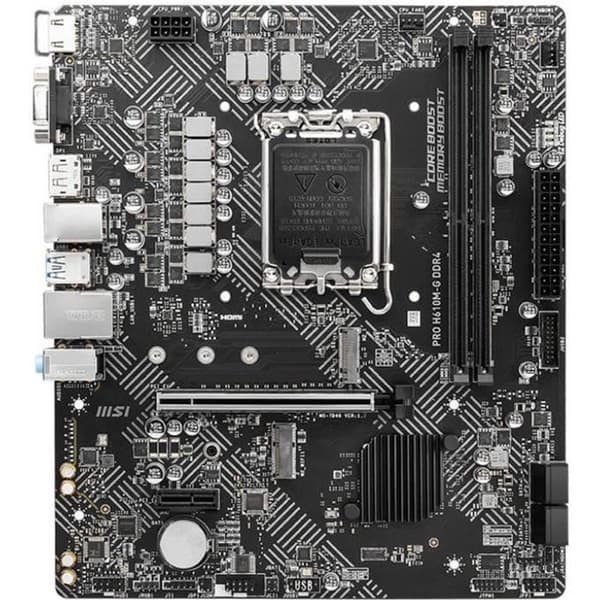 MSI - PRO H610M-G DDR4 - Moderkort - LGA 1700 Sockel - Intel H610 Chipset
