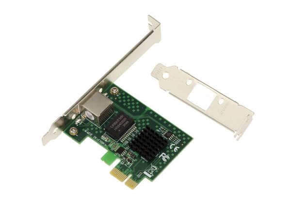 PCIe 2.5 Gigabit ethernet 10 100 1000 1G 2.5G nätverkskontrollkort med RJ45-kontakt och Intel I225 Chipset