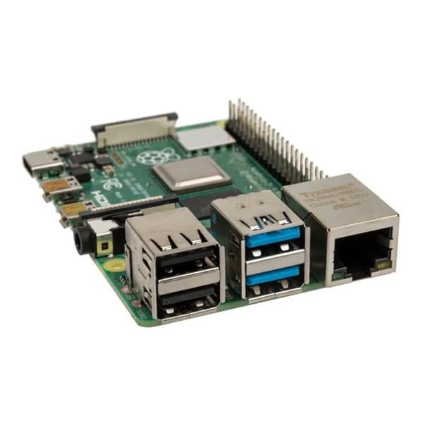 Raspberry Pi 4B, 4x 1,5 GHz, 4 GB RAM, WiFi &amp; BT, SoC-Mini-Mainb 0,000000 Svart