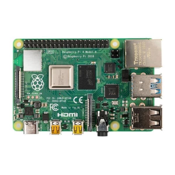 Raspberry Pi 4B, 4x 1,5 GHz, 4 GB RAM, WiFi &amp; BT, SoC-Mini-Mainb 0,000000 Svart