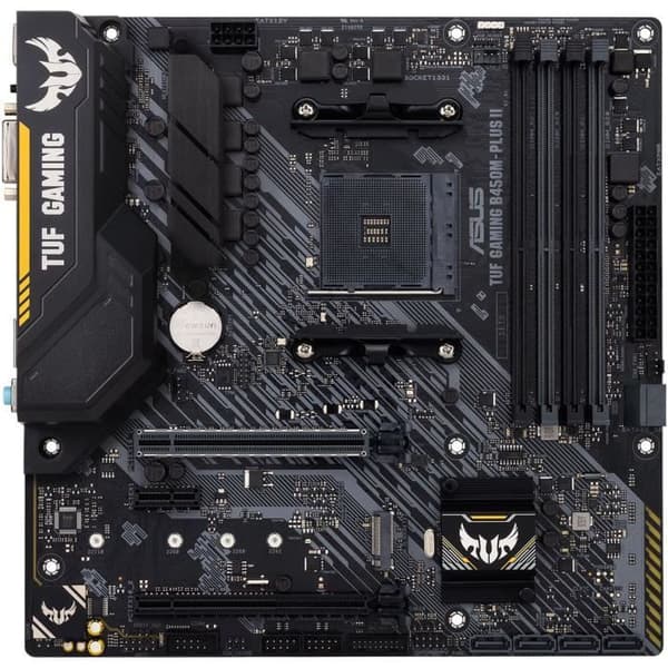 Moderkort - ASUS - TUF Gaming B450M-Plus II - AM4 - DDR4 - micro ATX