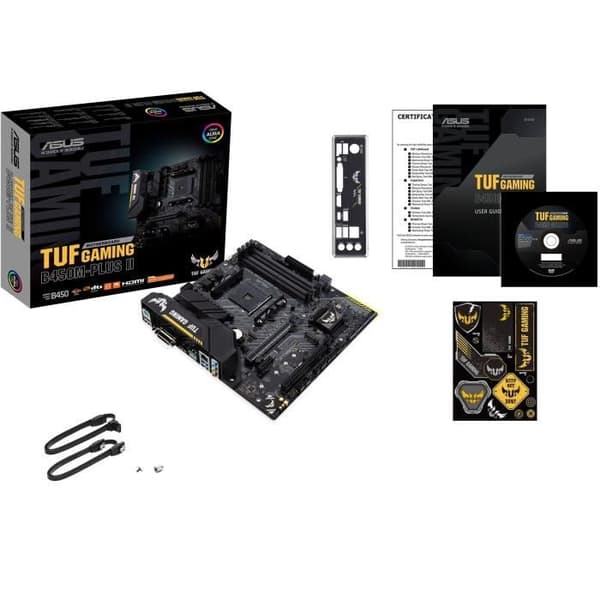Moderkort - ASUS - TUF Gaming B450M-Plus II - AM4 - DDR4 - micro ATX