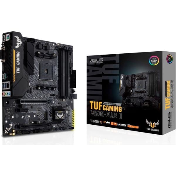 Moderkort - ASUS - TUF Gaming B450M-Plus II - AM4 - DDR4 - micro ATX
