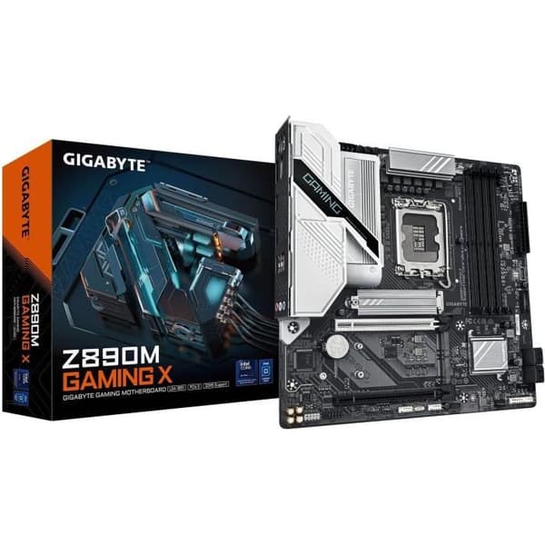 Moderkort - GIGABYTE - Z890M GAMING X - Socket 1851 - DDR5 SDRAM - M.2 PCIe 5.0