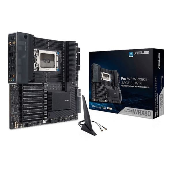 Moderkort - ASUS - PRO WS WRX80E-SAGE SE WIFI - Socket SP3 - Wi-Fi - 2048 GB RAM