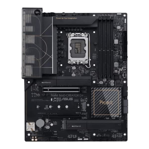 Moderkort - Asus - ProArt B660-Creator D4 - ATX - DDR4 - USB-C DisplayPort - M.2