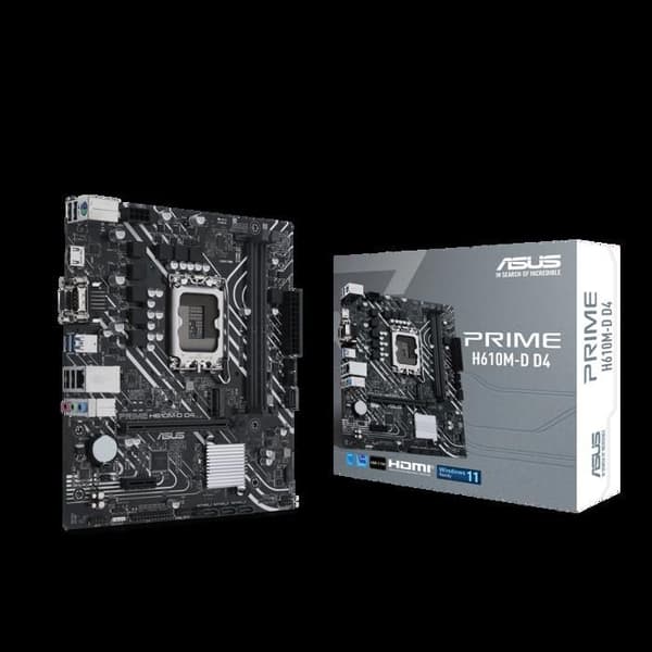 Moderkort - ASUS - Prime H610M-D D4 - LGA 1700 - DDR4 - HDMI, USB 3.2 Gen 1
