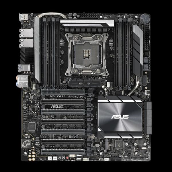 Moderkort - ASUS - WS C422 SAGE/10G - Socket R4 LGA-2066 - 512 Go DDR4 - 8 x USB 3.1