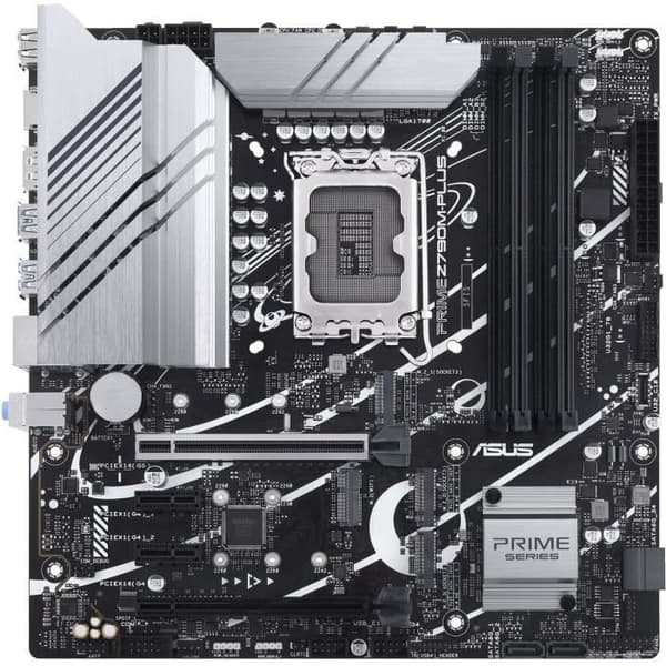 Moderkort Micro ATX - ASUS - PRIME Z790M-PLUS - Socket LGA1151 - Kompatibel med Intel och AMD - 2 års garanti