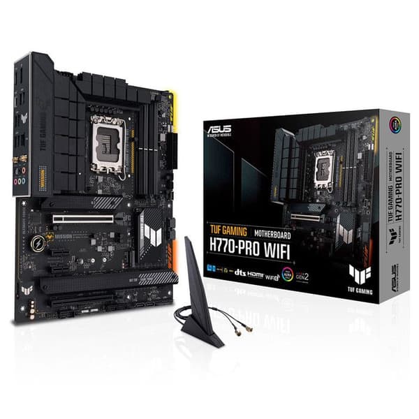Moderkort - ASUS - TUF Gaming H770-Pro Wifi - Socket LGA1200 - DDR4 SDRAM - ATX
