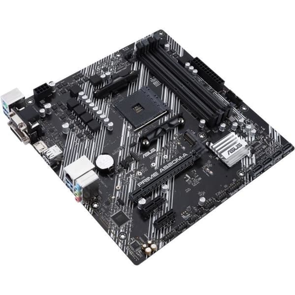 Moderkort - ASUS - PRIME A520M-A II/CSM - Socket AM4 - DDR4 SDRAM - SATA-600