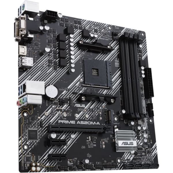 Moderkort - ASUS - PRIME A520M-A II/CSM - Socket AM4 - DDR4 SDRAM - SATA-600