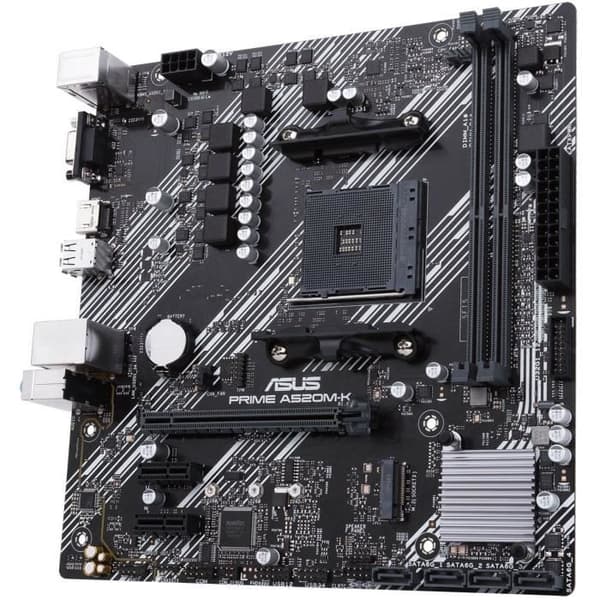 Moderkort - ASUS - PRIME A520M-K - Sockel AM4 - Micro ATX - DDR4 64 GB