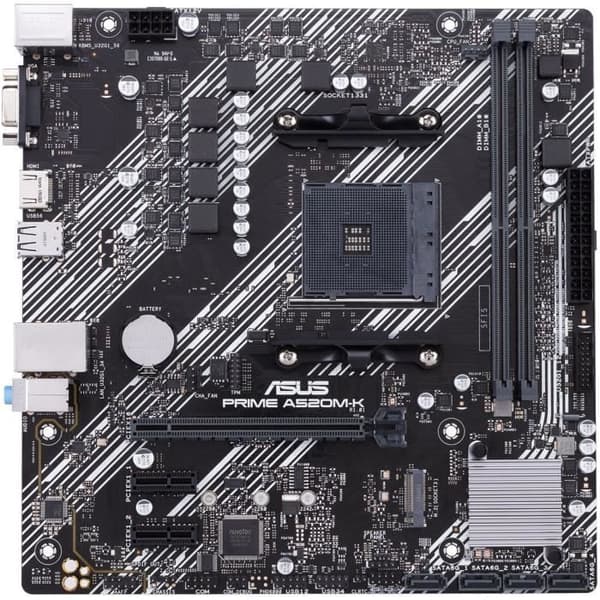 Moderkort - ASUS - PRIME A520M-K - Sockel AM4 - Micro ATX - DDR4 64 GB