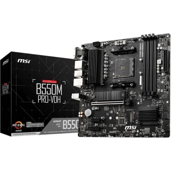 Moderkort - MSI - B550M PRO-VDH - Sockel AM4 - AMD B550 - 4 x DDR4