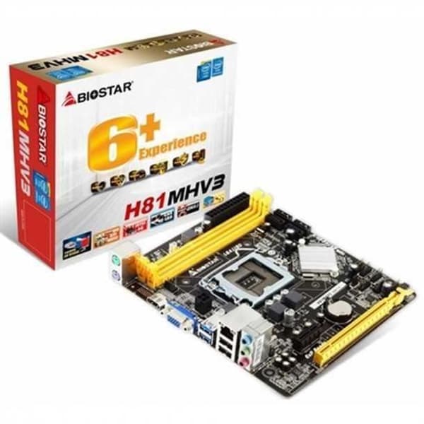 Biostar H81MHV3 3.0 LGA1150 Moderkort