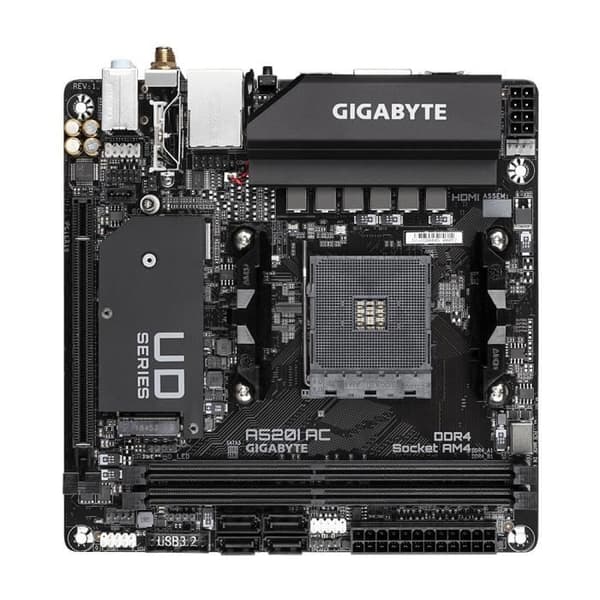 GIGABYTE A520I AC MODERKORTSLOT AM4 MINI ITX AMD A520