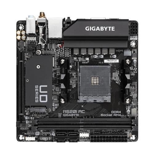 GIGABYTE A520I AC MODERKORTSLOT AM4 MINI ITX AMD A520