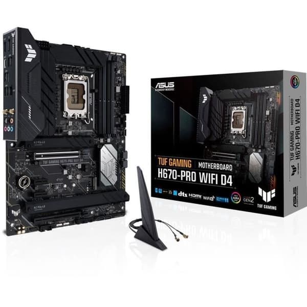 Moderkort - ASUS - TUF GAMING H670-PRO WIFI D4 - (90MB1900-M0EAY0)