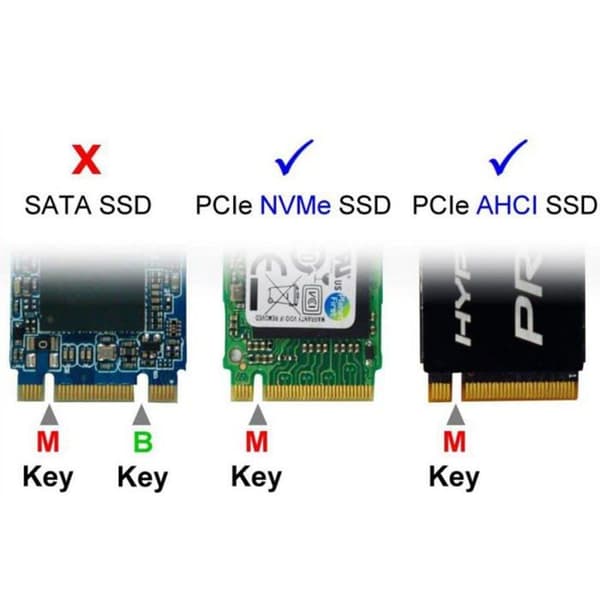 Chenyang - CY-SA-008 - M.2 NGFF NVME AHCI M-Key SSD till PCIe 3.0 X1 PCI Express-adapterkort med fäste 8cm/12cm