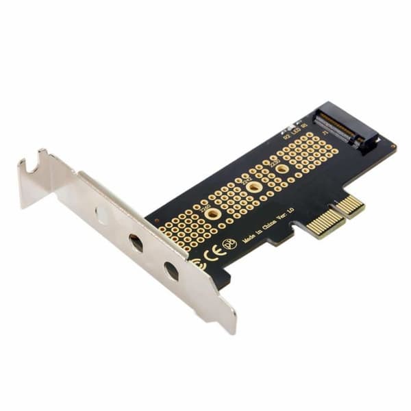 Chenyang - CY-SA-008 - M.2 NGFF NVME AHCI M-Key SSD till PCIe 3.0 X1 PCI Express-adapterkort med fäste 8cm/12cm