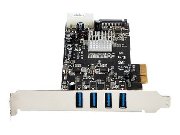 USB-adapter - STARTECH - PCI Express-kontrollkort med 4 USB 3.0-portar - 4 dedikerade 5 Gb/s-banor
