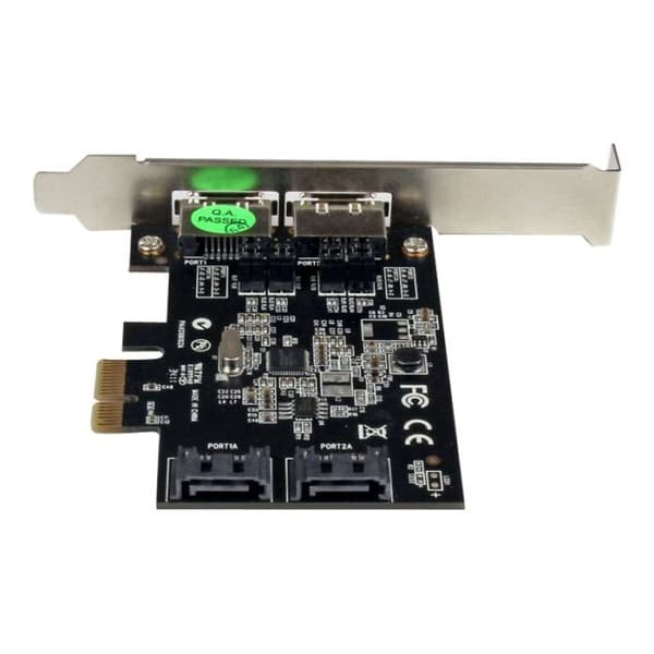 STARTECH PCI Express-kontrollkort med 2 interna SATA III-portar och 2 externa eSATA-portar