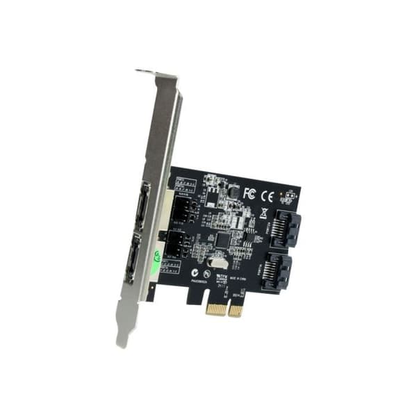 STARTECH PCI Express-kontrollkort med 2 interna SATA III-portar och 2 externa eSATA-portar