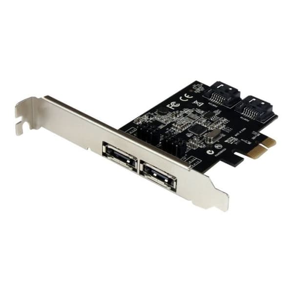 STARTECH PCI Express-kontrollkort med 2 interna SATA III-portar och 2 externa eSATA-portar