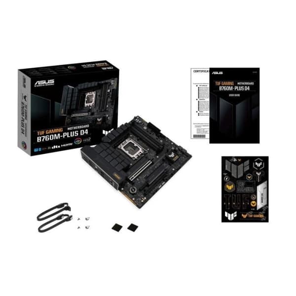 Moderkort - ASUS - TUF GAMING B760M-PLUS D4 - Sockel LGA1700 - DDR4 - 64 Go RAM