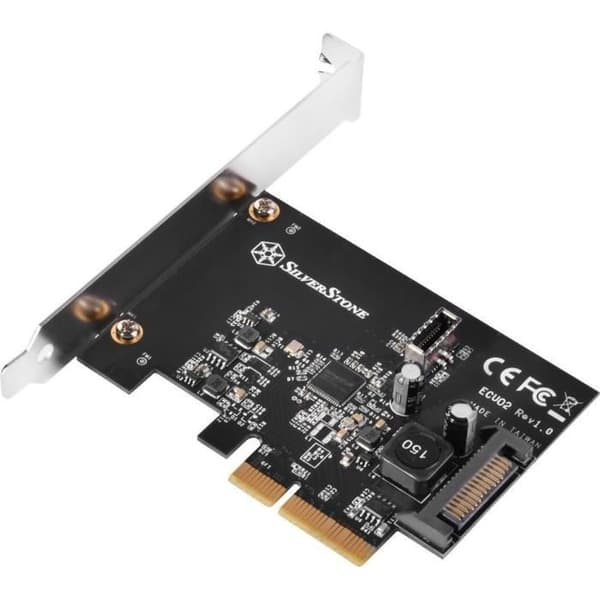 SILVERSTONE ECU02E, PCI EXPRESS-KORT MED INTERN KEY-A CONNECTOR 20