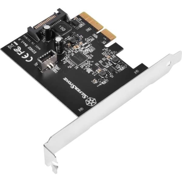 SILVERSTONE ECU02E, PCI EXPRESS-KORT MED INTERN KEY-A CONNECTOR 20