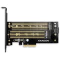 Miniatyrbild 1 av 3: AXAGON PCEM2-D PCI-Express PCIe-kort lämpligt för (SSD): M.2 PCIe NVMe SSD