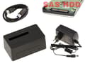 Miniatyrbild 1 av 3: Dockningsstation för SAS-disk, USB3.0 5G-länk, 12V 2A strömförsörjning. Stöd 18TB - USB Serial Attached SCSI SAS HDD Dock