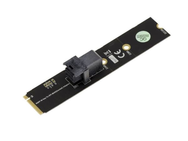 M2 PCIe M Key Card kompatibelt 2260 2280 22110 till SFF-8643 för SSD eller PCIe x4-anslutning