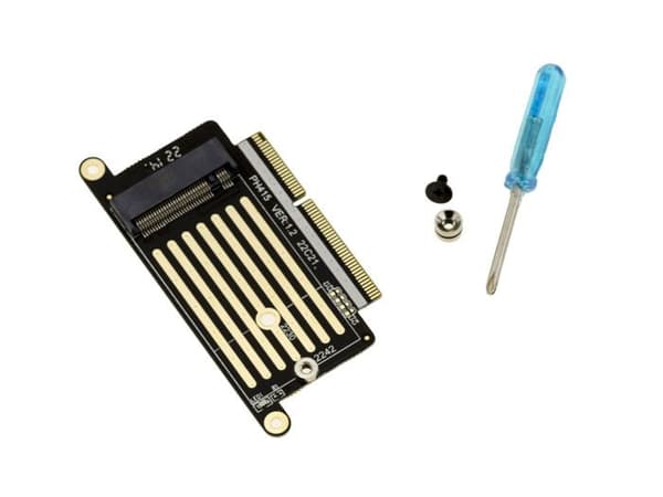 M2 NVMe M Key-adapter för att ersätta SSD:n med 22+34 punkter på en MACBOOK PRO A1708 från 2016 eller 2017