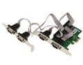 Miniatyrbild 1 av 3: PCI Express PCIe Seriell RS232 4-portars styrkort med ASIX AX99100 Chipset. Med LÅG och HÖG PROFIL fästen
