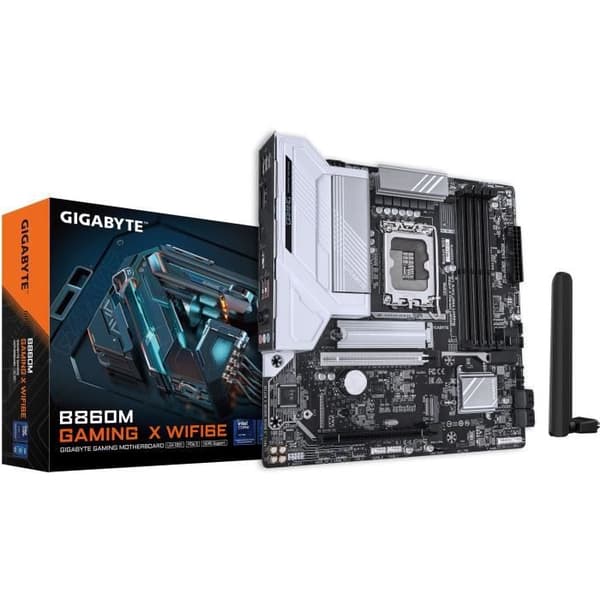 Moderkort - GIGABYTE - B860M Gaming X WIFI6E - DDR5 64 Go - PCIe 5.0 - WiFi 6E
