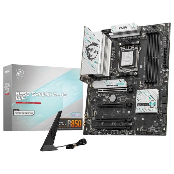 Moderkort - MSI - B850 GAMING PLUS WIFI - AM5 - DDR5 8200+ MT/s OC - PCIe 5.0 x16