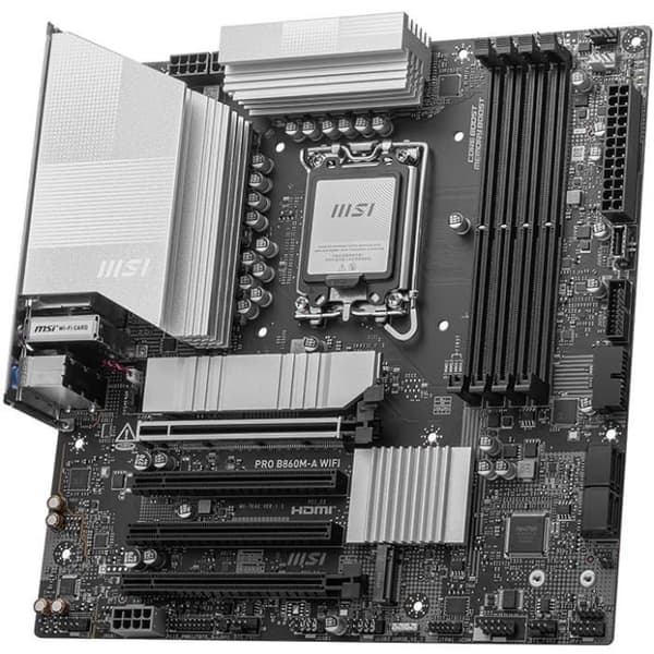 Moderkort - MSI - PRO B860M-A WIFI - LGA 1851 - DDR5 8600+MT/s OC - PCIe 5.0 x16