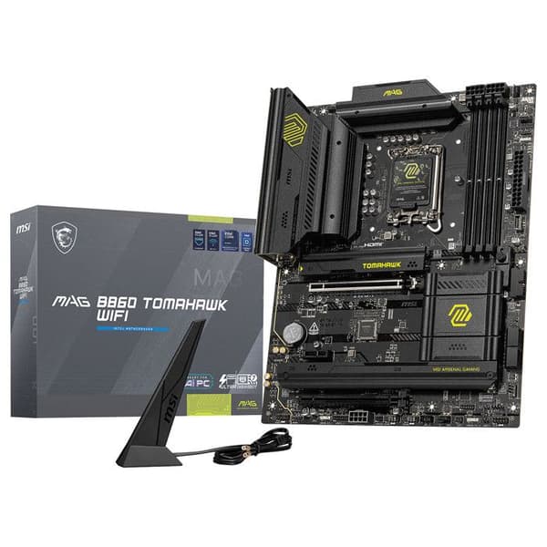 Moderkort - MSI - MAG B860 TOMAHAWK WIFI - DDR5 9200+MT/s OC - Wi-Fi 7 - Thunderbolt 4