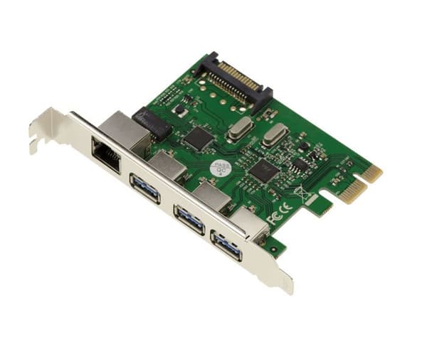 PCIe USB3 (3 portar) och GIGABIT ethernet (1 port) styrkort - PCI EXPRESS x1