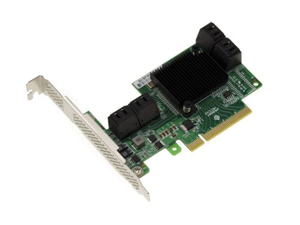 PCIe x8 2.0 SAS + SATA-kort - 6GB - 8 interna portar typ SATA 7 punkter - med LSI OEM SAS 2008 Chipset - High and Low Profile