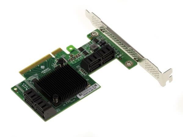 PCIe x8 2.0 SAS + SATA-kort - 6GB - 8 interna portar typ SATA 7 punkter - med LSI OEM SAS 2008 Chipset - High and Low Profile