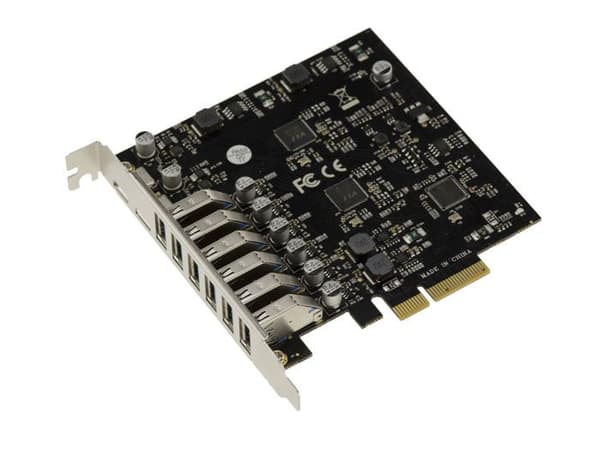 8 PORTAR 10G USB 3.1 PCIe-kort: 6 typ A och 2 typ C, med 20 Gbps bandbredd - 1A eller 3A strömförsörjning per USB3.1-port