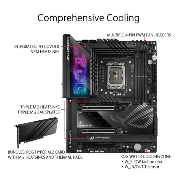 ASUS ROG MAXIMUS Z790 HERO moderkort - LGA1700 Intel Z790