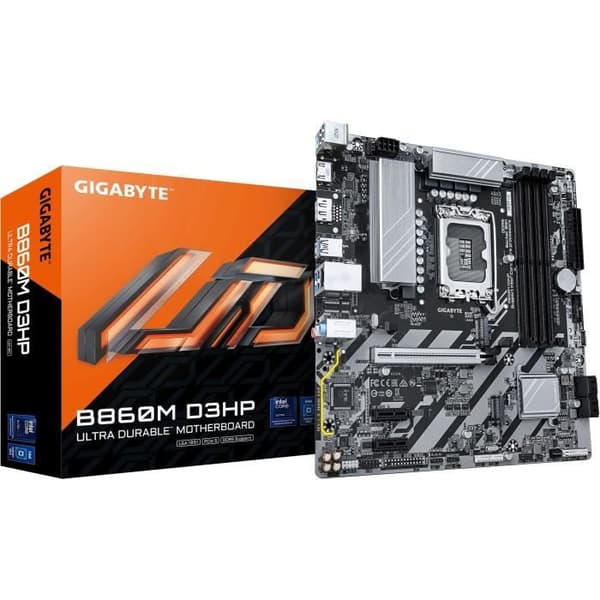 Moderkort - Gigabyte - B860M D3HP - Socket LGA1200 - DDR5 SDRAM - 1 processor max