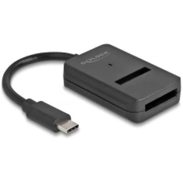 M.2 NVMe PCIe/SATA SSD-konverterare - DELOCK - USB Typ-C - 10 Gbps - 3 portar - Svart