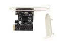 Miniatyrbild 2 av 2: 4-portars PCI Express PCIe Controller Card för SATA 3 6G hårddiskar med Marvell 88SE9215 Chipset. Hög- och lågprofilfästen