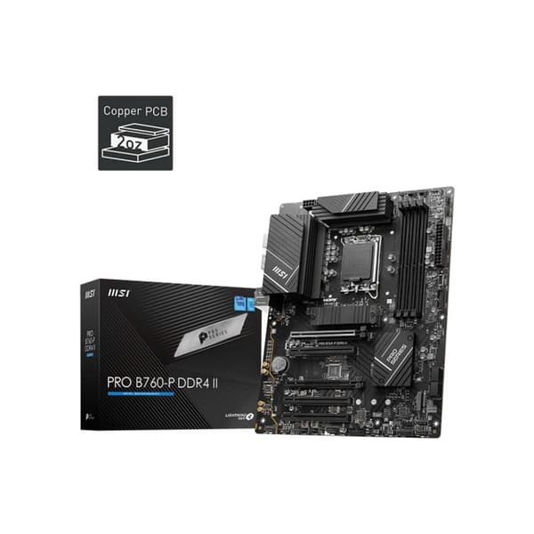 Emolevy - MSI - PRO B760-P DDR4 II (911-7E29-001)
